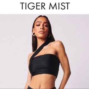 Tiger Mist Black Crop Top. New with tags!